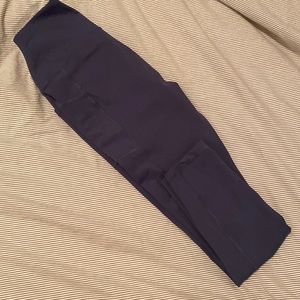 Blue yoga pant leggings with side pockets